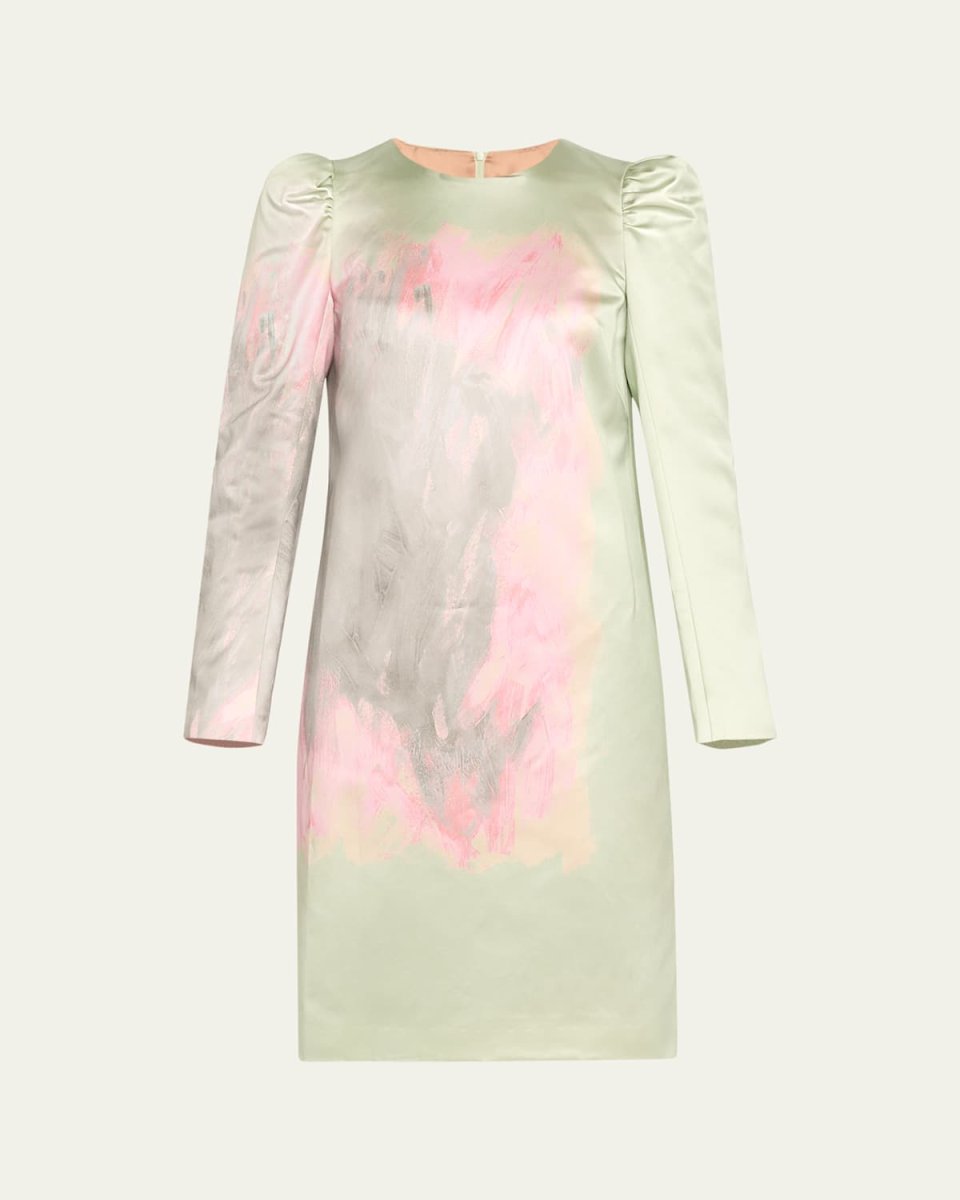 Duffy Paint Stroke Print Dress